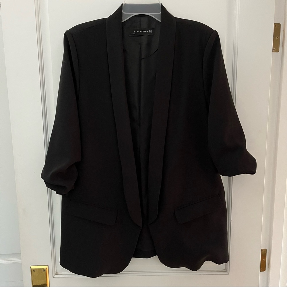 Zara open front blazer
